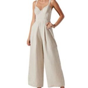 Astr Cream Jumpsuit